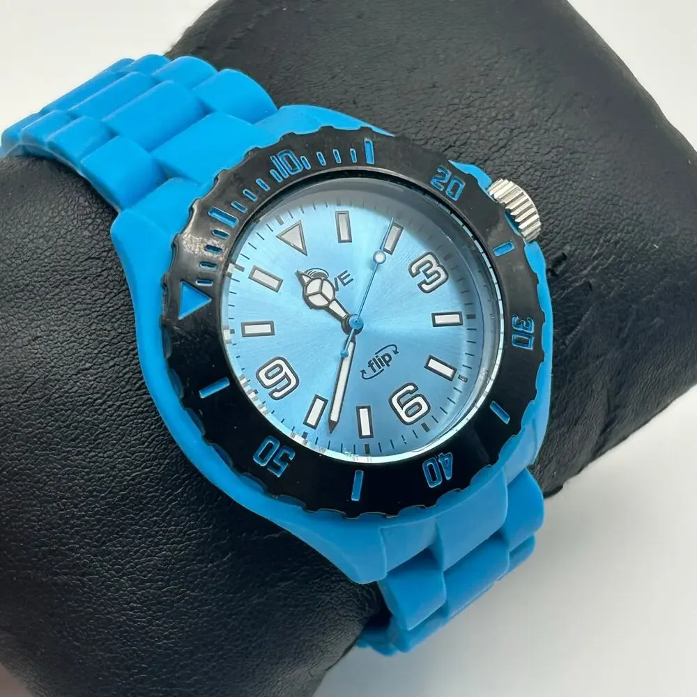 RAVE Blue Tone Rotating Bezel Women’s Analog Watch Working